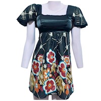 Vestido Empire Manga Capa Mujer Talla S Voll